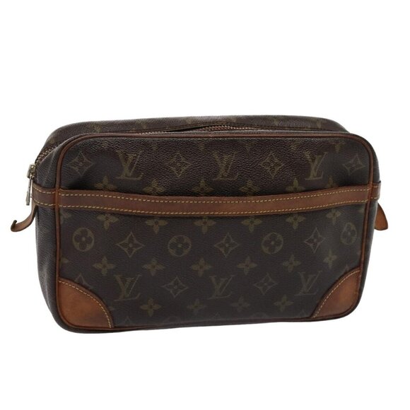 LOUIS VUITTON Monogram Compiegne 28 Clutch Bag - Picture 1 of 15